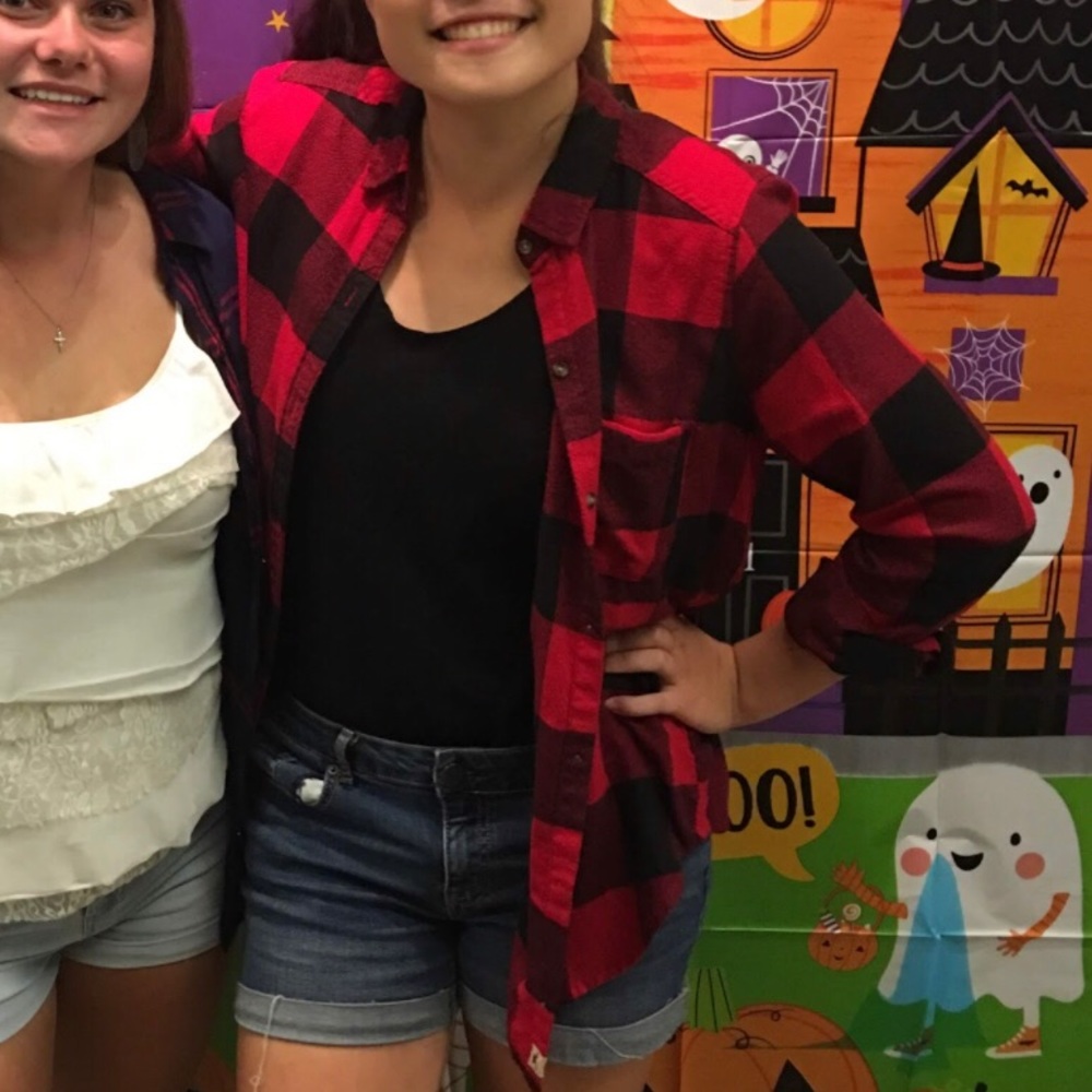 Red flannel shirt
